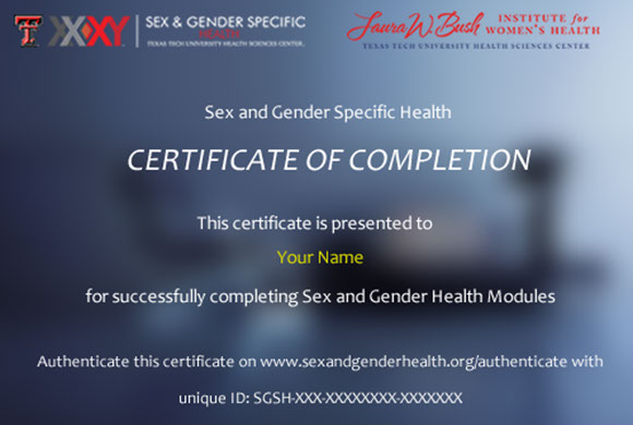 Sex and Gender Specific Health